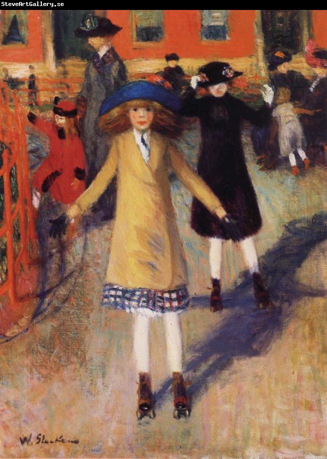 William Glackens Children Roller Skating